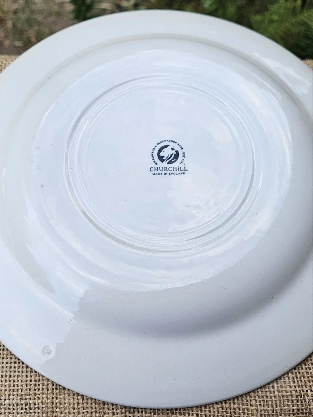Blue Willow Dinner Plate - Classic Blue and White Churchill Made in England